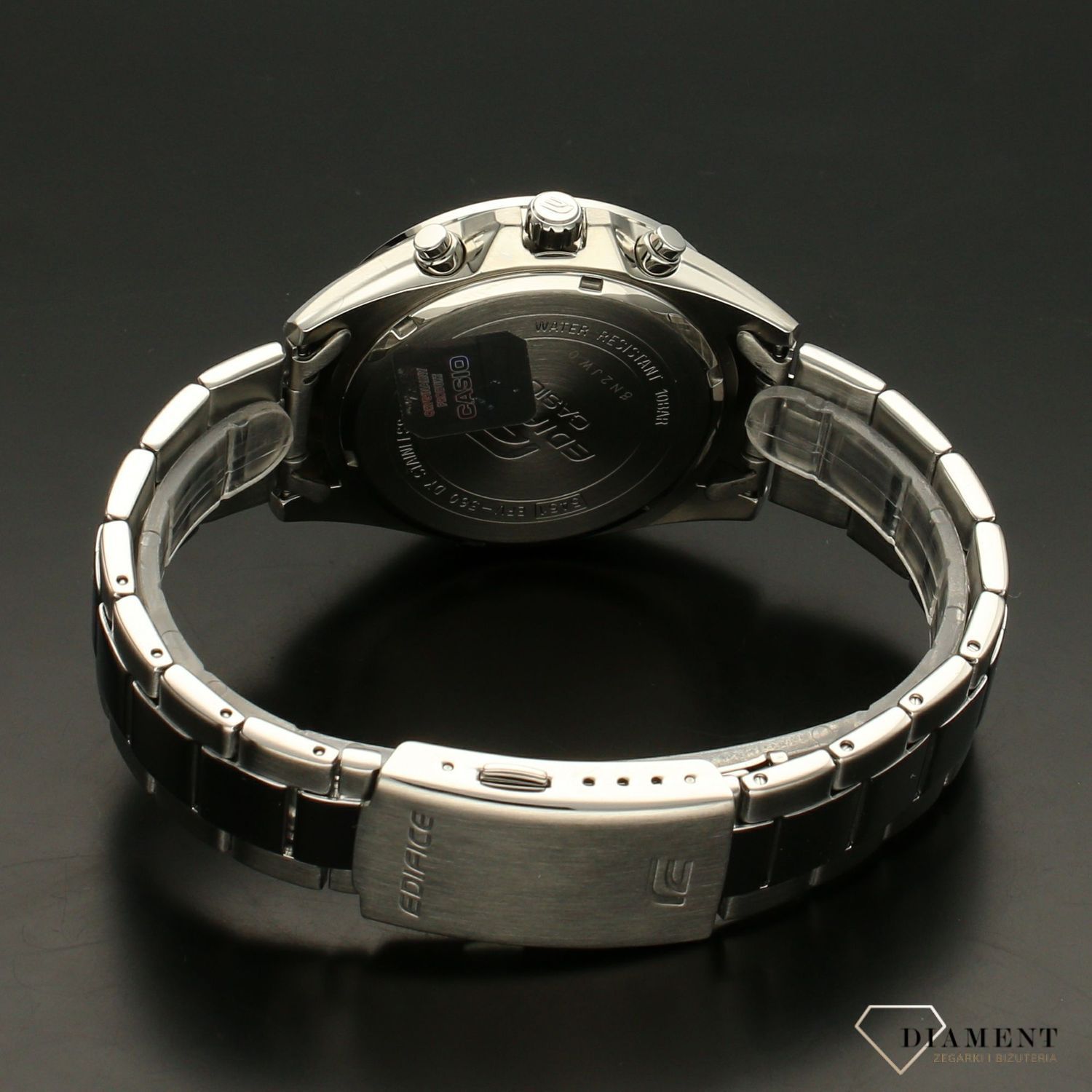Zegarek męski CASIO Edifice EFV-560D-2AVUEF na bransolecie.jpg