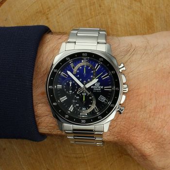 Casio Edifice EFV-600D-2AVUEF - zegarek męski stalowy 100M niebieska tarcza.jpg