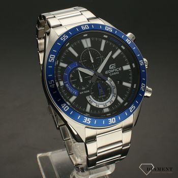 Zegarek męski Casio Edifice Chronograph Bransoleta EFV-620D-1A2VUEF. Wyposażony jest w kwarcowy mechanizm, zasilany za pomocą baterii. Zegarek męski Casio z kolekcji Edifice (2).jpg