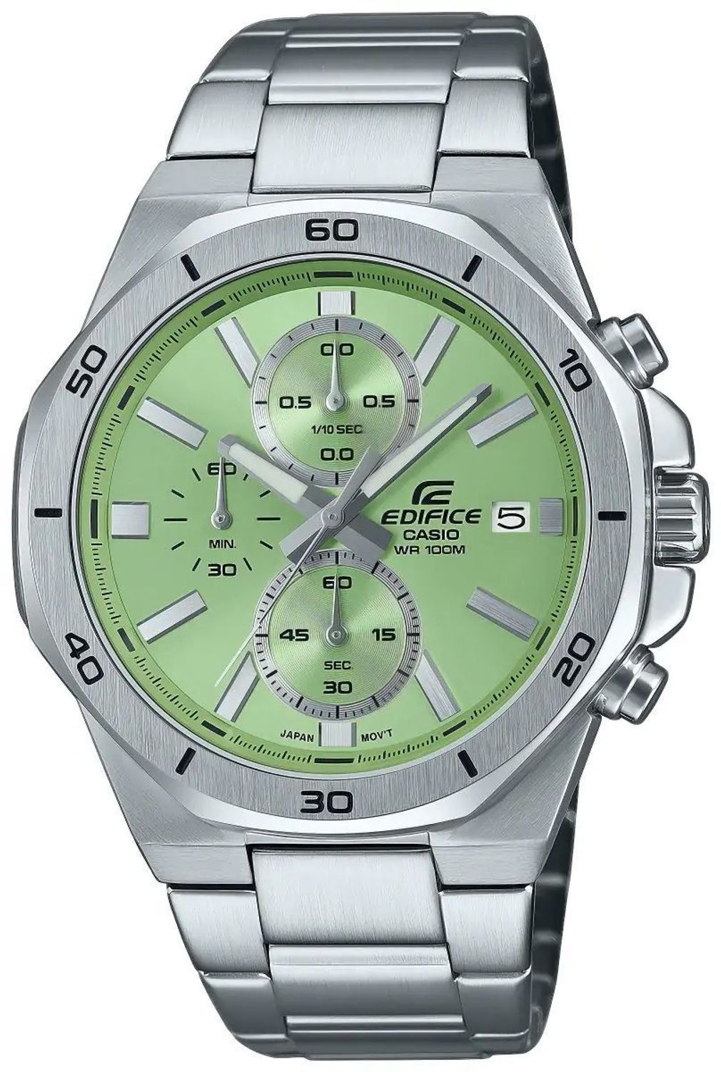 Zegarek męski CASIO EDIFFICE EFV-640D-3AVUEF Zegarek dla prawdziwego mężczyzny. Zegarek męski Casio Edifice Chronograph EFV-640D-3AVUEF z zieloną tarczą, wyposażony jest w kwarcowy mechanizm, zasilany za pomocą bate.jpg