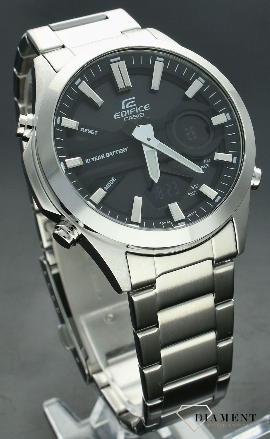 Zegarek męski Casio Edifice Chronograph EFV-C120D-1AEF.  Męski zegarek Casio na bransolecie. Zegarek sportowy Casio Ediffce na bransolecie. Zegarek męski Casio z chronografem. Zegarek męski Casio Edifice na prezent..jpg