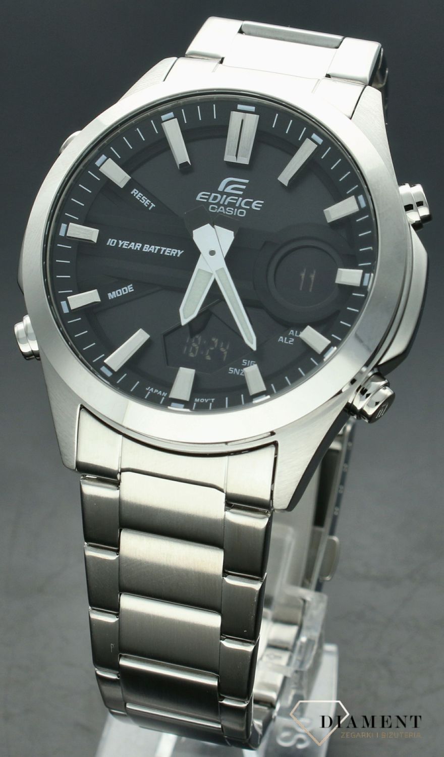 Zegarek męski Casio Edifice Chronograph EFV-C120D-1AEF.  Męski zegarek Casio na bransolecie. Zegarek sportowy Casio Ediffce na bransolecie. Zegarek męski Casio z chronografem. Zegarek męski Casio Edifice na prezent..jpg