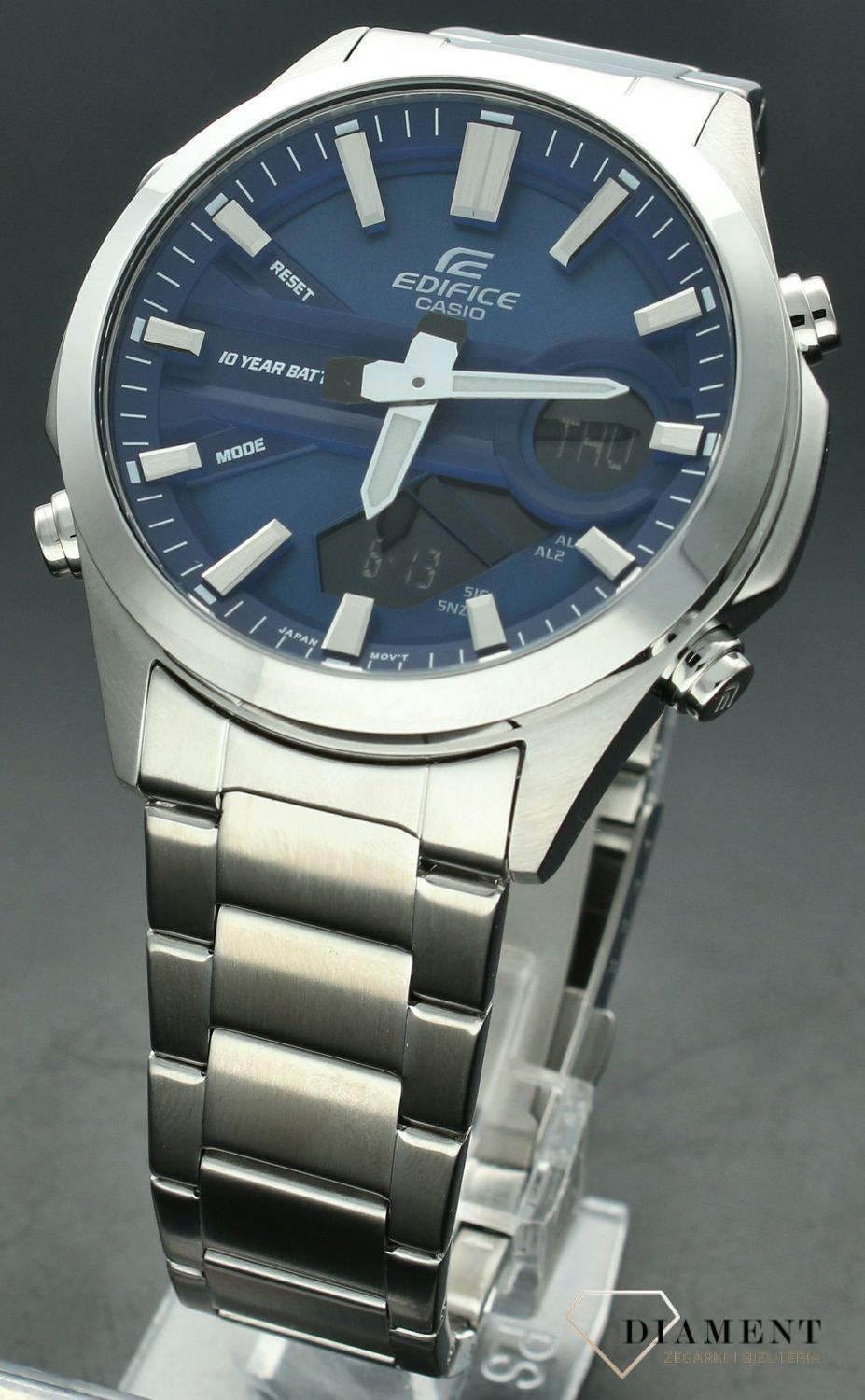 Zegarek męski Casio Edifice Chronograph EFV-C120D-2AEF. Męski zegarek Casio na bransolecie. Zegarek sportowy Casio Ediffice na bransolecie. Zegarek męski Casio z chronografem. Zegarek męski Casio Ediffice na prezent..jpg