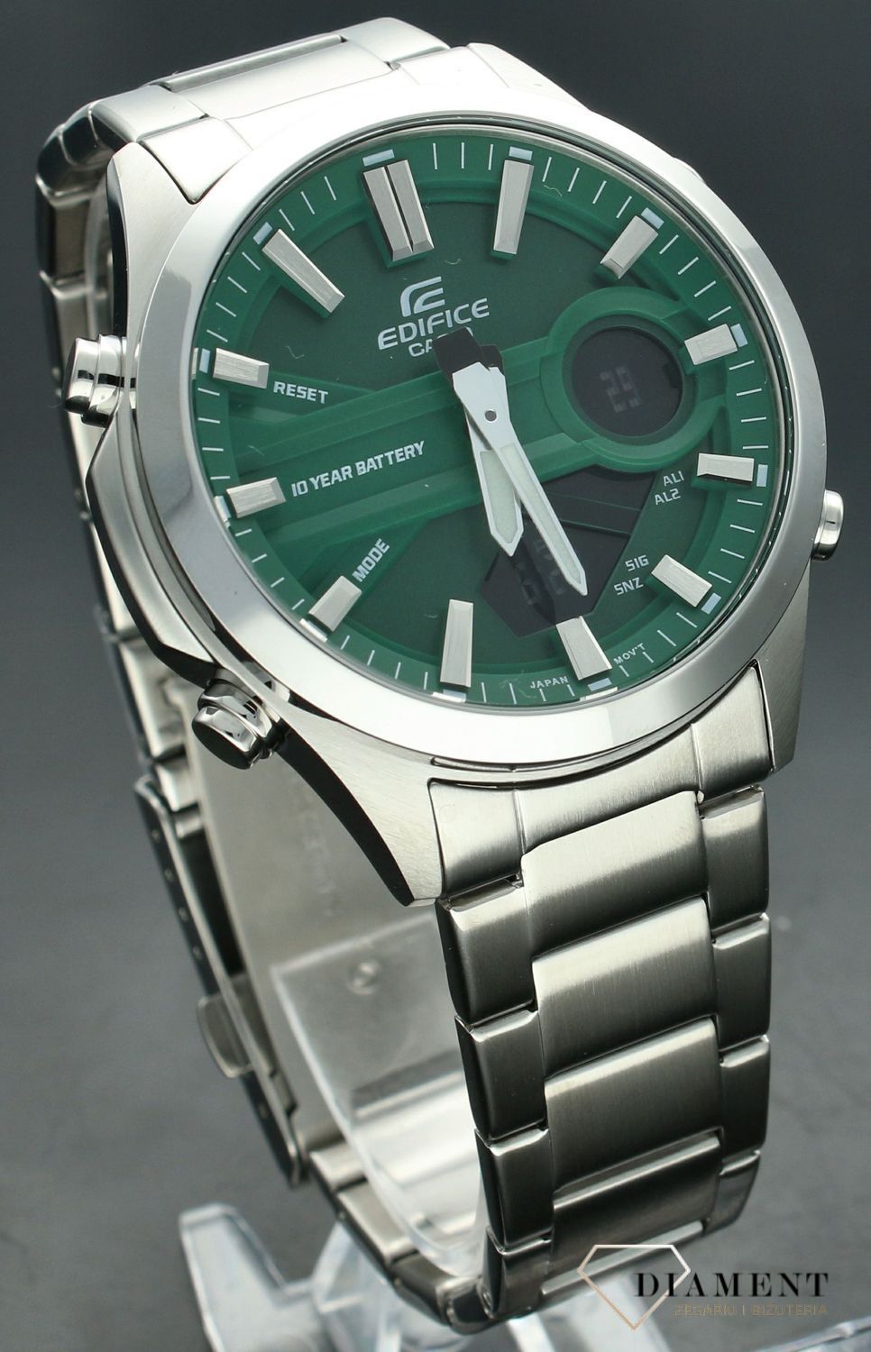 Zegarek męski Casio Edifice Chronograph EFV-C120D-3AEF. Męski zegarek Casio na bransolecie. Zegarek sportowy Casio Ediffce na bransolecie. Zegarek męski Casio z chronografem. Zegarek męski Casio Edifice na prezent..jpg