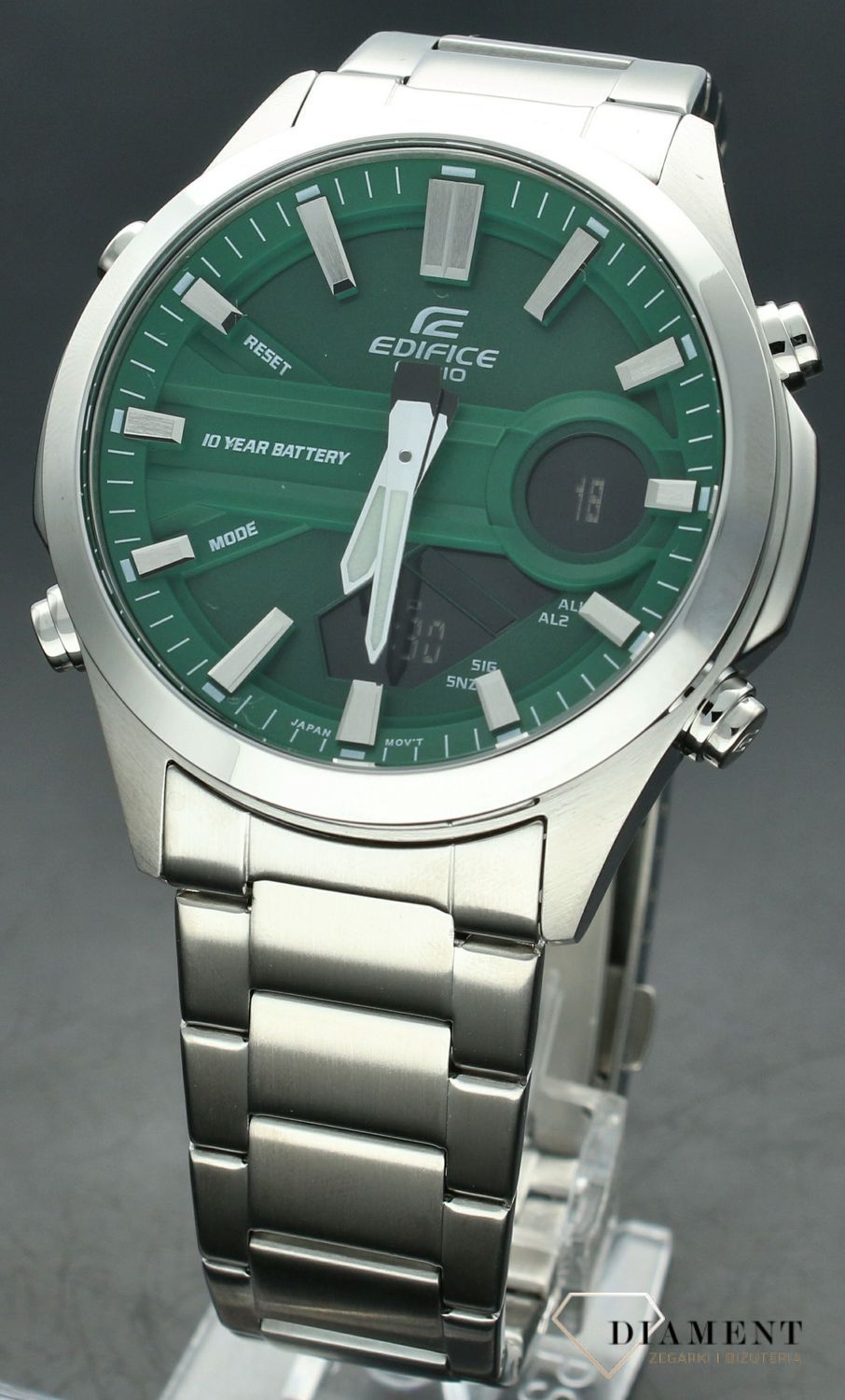 Zegarek męski Casio Edifice Chronograph EFV-C120D-3AEF. Męski zegarek Casio na bransolecie. Zegarek sportowy Casio Ediffce na bransolecie. Zegarek męski Casio z chronografem. Zegarek męski Casio Edifice na prezent..jpg