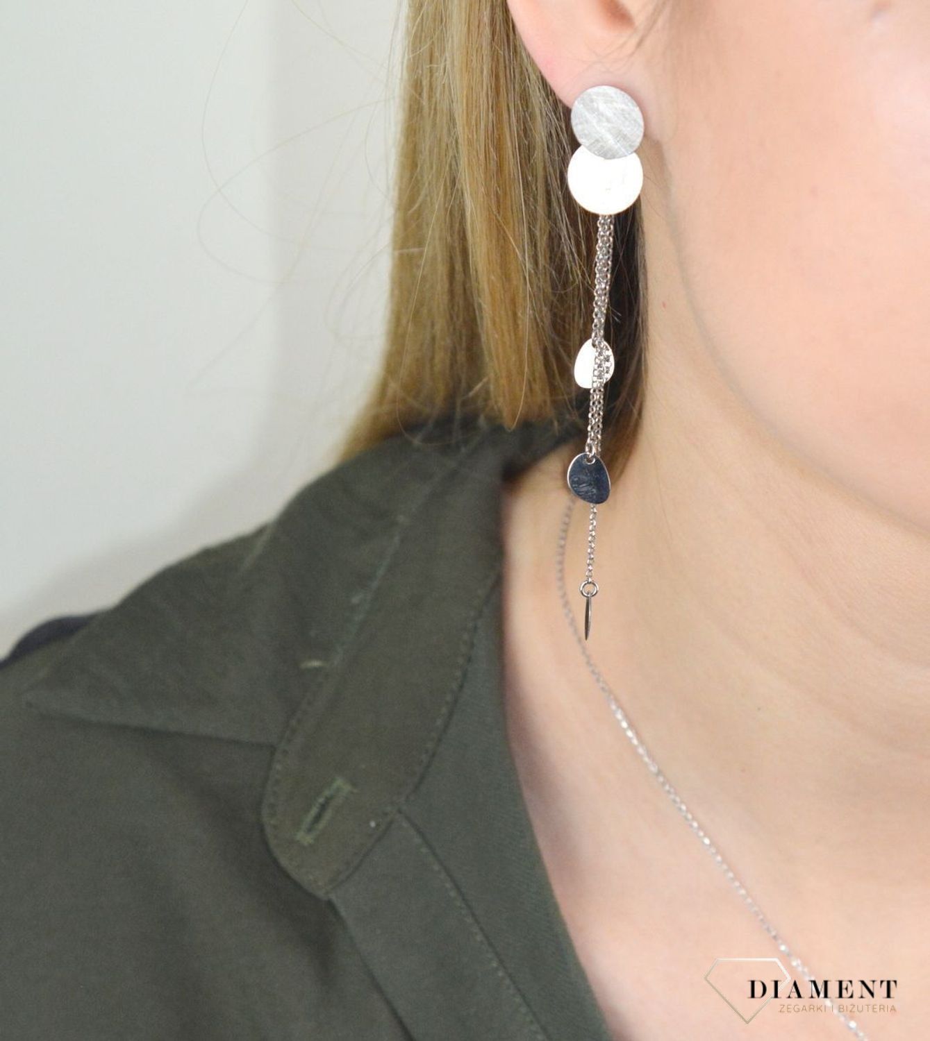 Kolczyki srebrne wiszące łańcuszki z blaszkami EIK000000-014.jpg