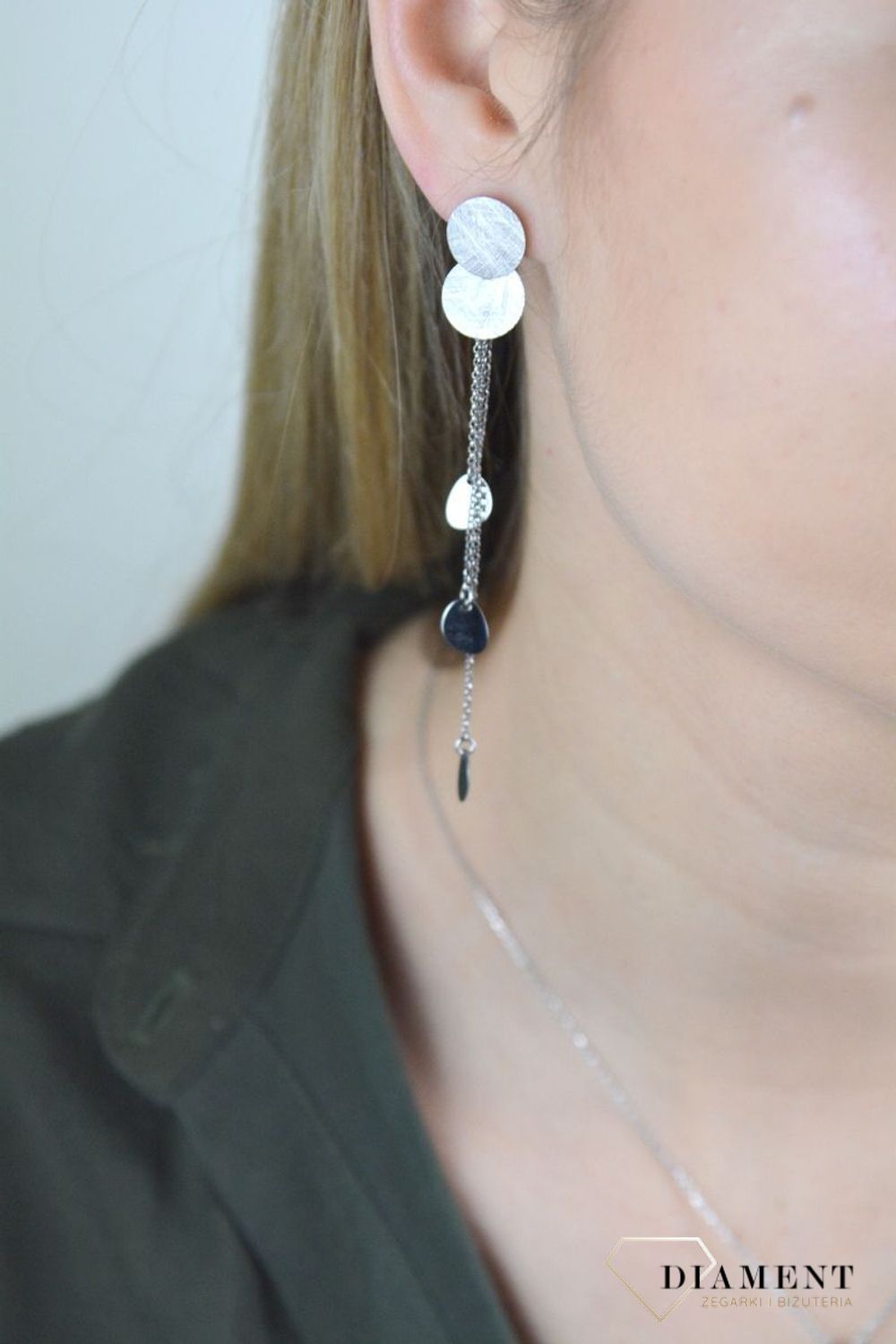 Kolczyki srebrne wiszące łańcuszki z blaszkami EIK000000-014.jpg