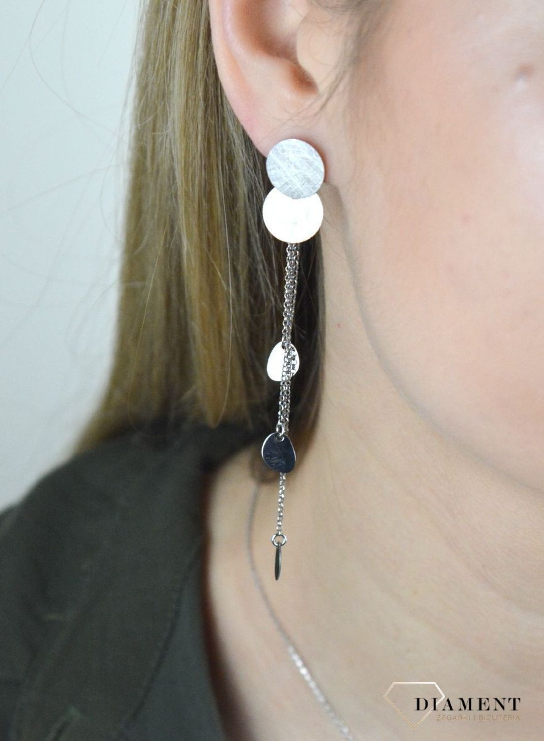 Kolczyki srebrne wiszące łańcuszki z blaszkami EIK000000-014.jpg