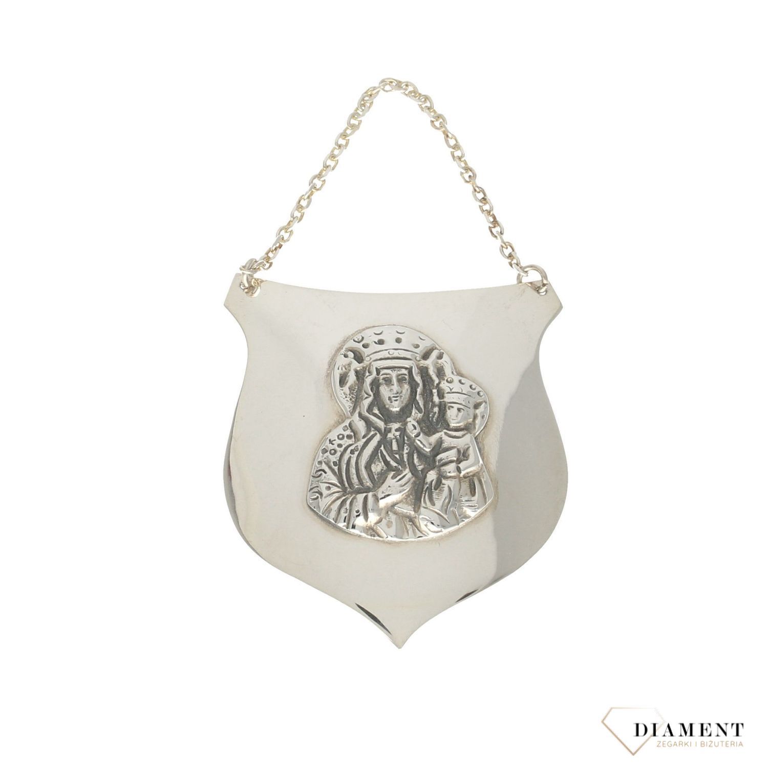 Ryngraf ze srebra na chrzest EIR000000-036. Obecnie ryngrafy są idealnym prezentem na Chrzest Święty, Sakrament Pierwszej Komunii czy innego ważnego wydarzenia religijnego (2).jpg