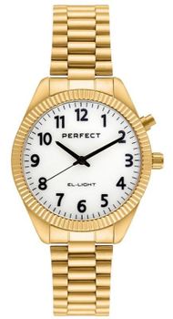 Zegarek Perfect EL003S-03 Gold – damski zegarek na złotej bransolecie z podświetleniem tarczy (3).jpg