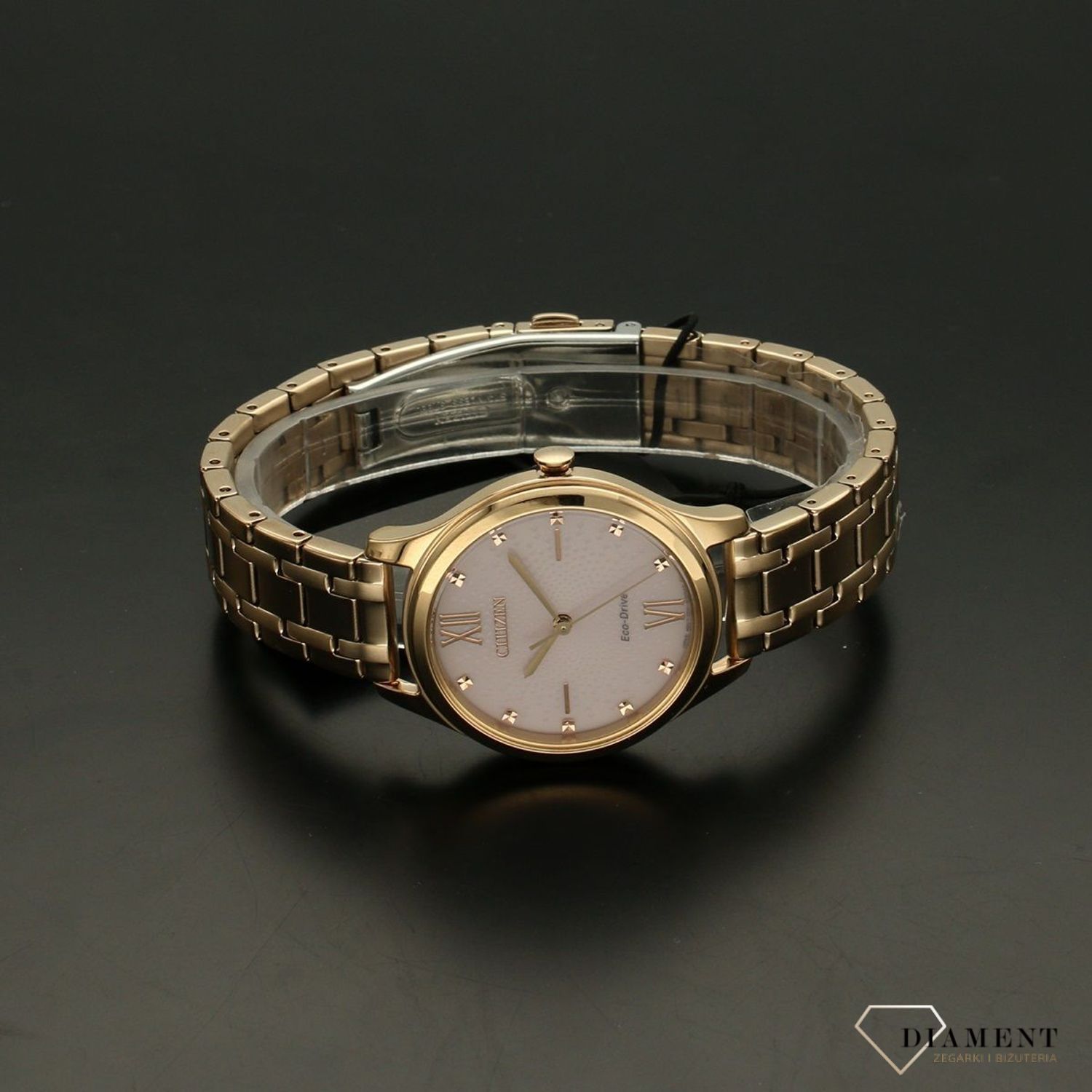 Zegarek damski Citizen Elegance Eco-Drive Różowe złoto.jpg
