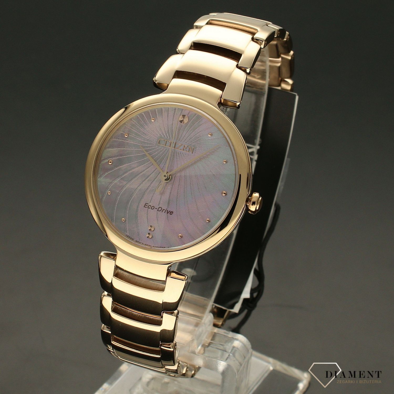 Zegarek damski Citizen Elegance Eco-Drive 'Kolorowe fale' EM0853-81Y.jpg