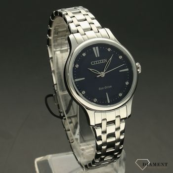 Zegarek damski na bransolecie z czytelną tarczą Citizen, zasilany światłem EM0890-85L ⌚ (1).jpg
