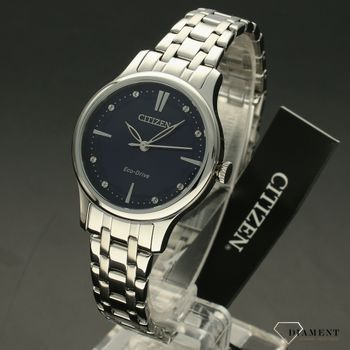 Zegarek damski na bransolecie z czytelną tarczą Citizen, zasilany światłem EM0890-85L ⌚ (2).jpg