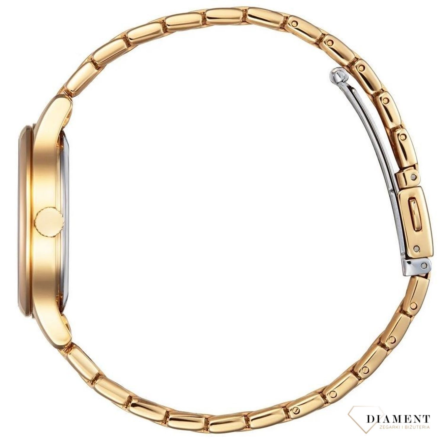 Zegarek damski Citizen Solar Classic z perłową tarczą EM0893-87Y. Zegarek Citizen z perłową tarczą. Zegarek damski w złotym kolorze. Zegarek damski subtelny i klasyczny. Zegarek EcoDrive idealny na prezent dla kobiety.  (2).jpg