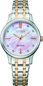 Zegarek damski na bransolecie Citizen zasilany światłem Eco-Drive EM0896-89Y.jpg