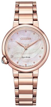 Zegarek damski Citizen  Eco-Drive 'Perła w różowym złocie' EM0912-84Y.jpg