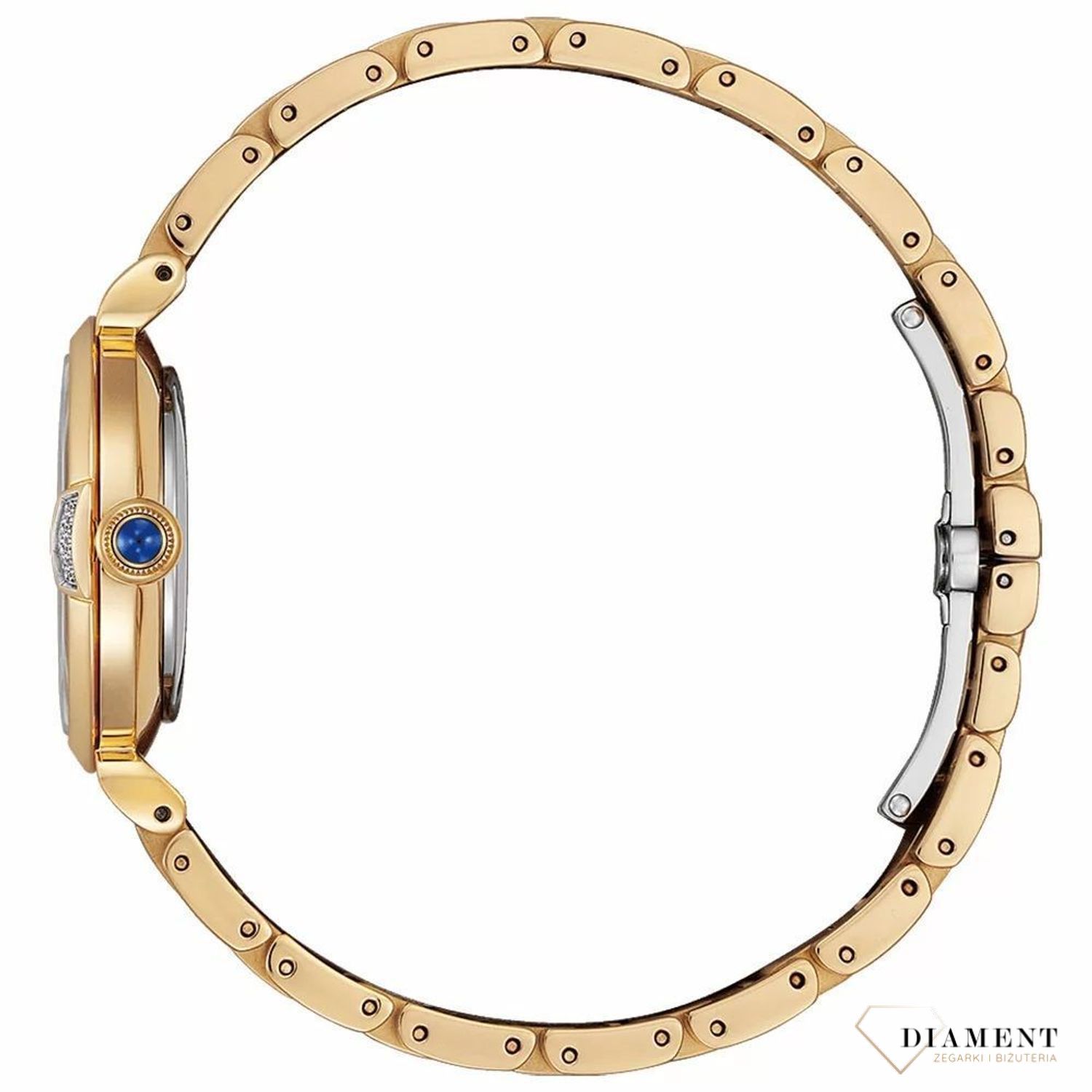 Zegarek damski Citizen Eco-Drive May Bells w złotym kolorze EM1063-89D.  Zegarek damski solarny. Darmowa dostawa. Zegarki damskie na prezent. Zegarek damski złoty. Zegarek damski z perłową tarczą.5.jpg