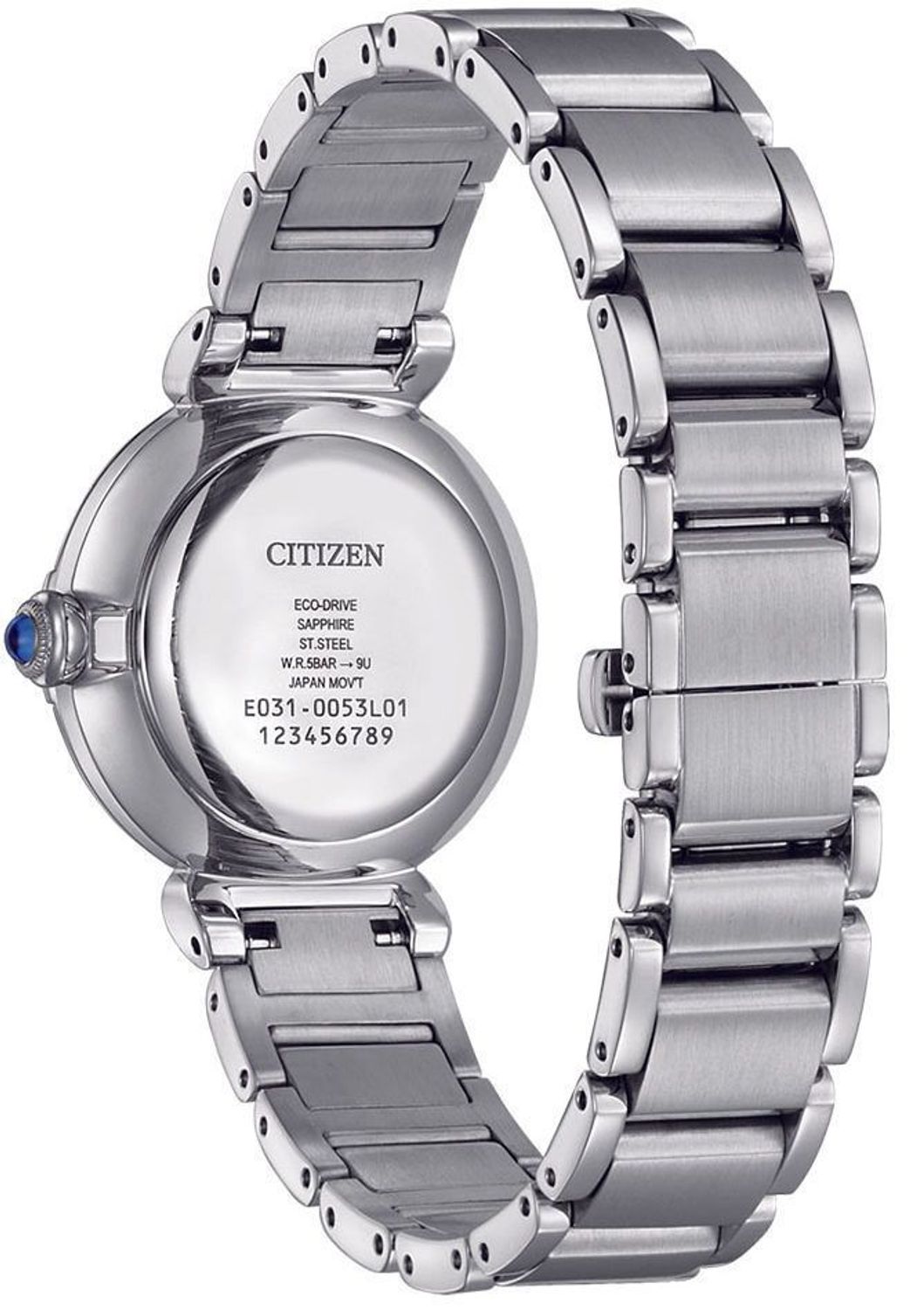 Zegarek damski Citizen Eco-Drive May Bells EM1070-83D.  Zegarek damski solarny. Darmowa dostawa. Zegarki damskie na prezent. Zegarek damski srebrny. Zegarek damski z perłową tarczą.1 — kopia.jpg