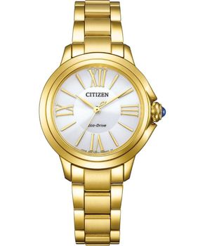 Citizen – damski zegarek Eco-Drive, stal złota, szafirowe szkło kolor złoty.jpg
