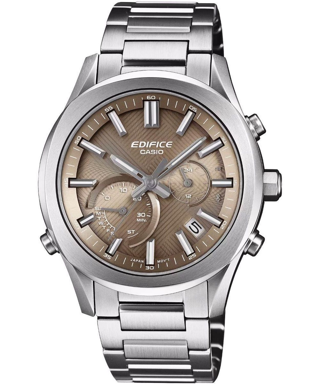 EDIFICE EQB-1300D-5AEF – męski zegarek solarny Bluetooth z brązową tarczą męski.jpg