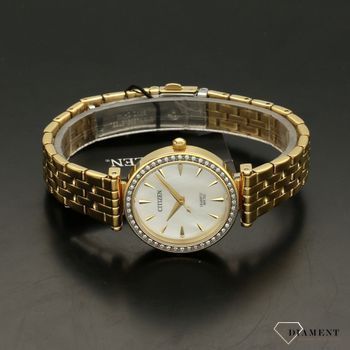 Zegarek damski na bransolecie Citizen ER0216-59D w kolorze złotym. Elegancka tarcza w kolorze jasnej masy perłowej (3).jpg