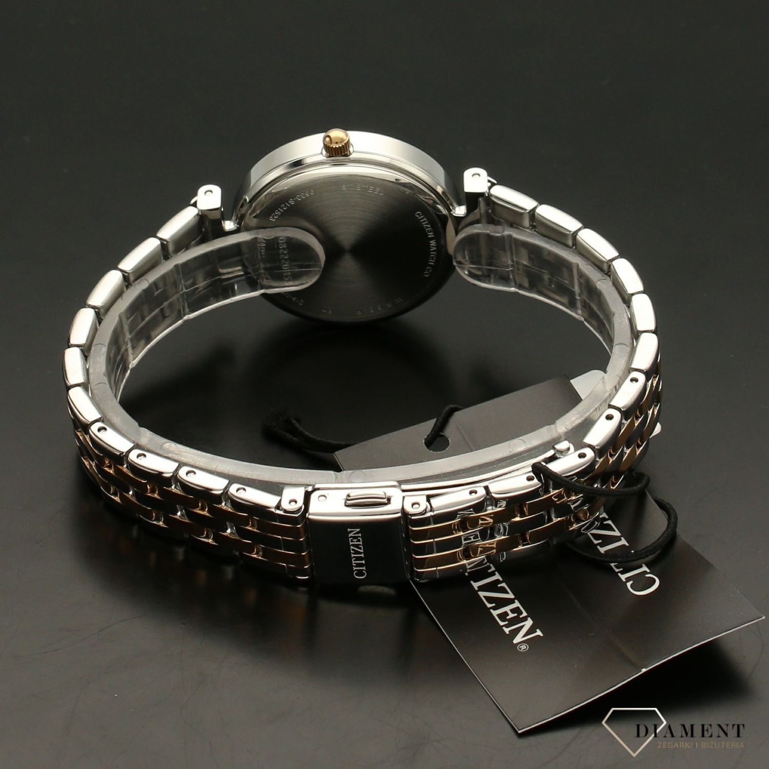 Zegarek damski na bransolecie złoto-srebrnej Citizen ER0216-59D.jpg