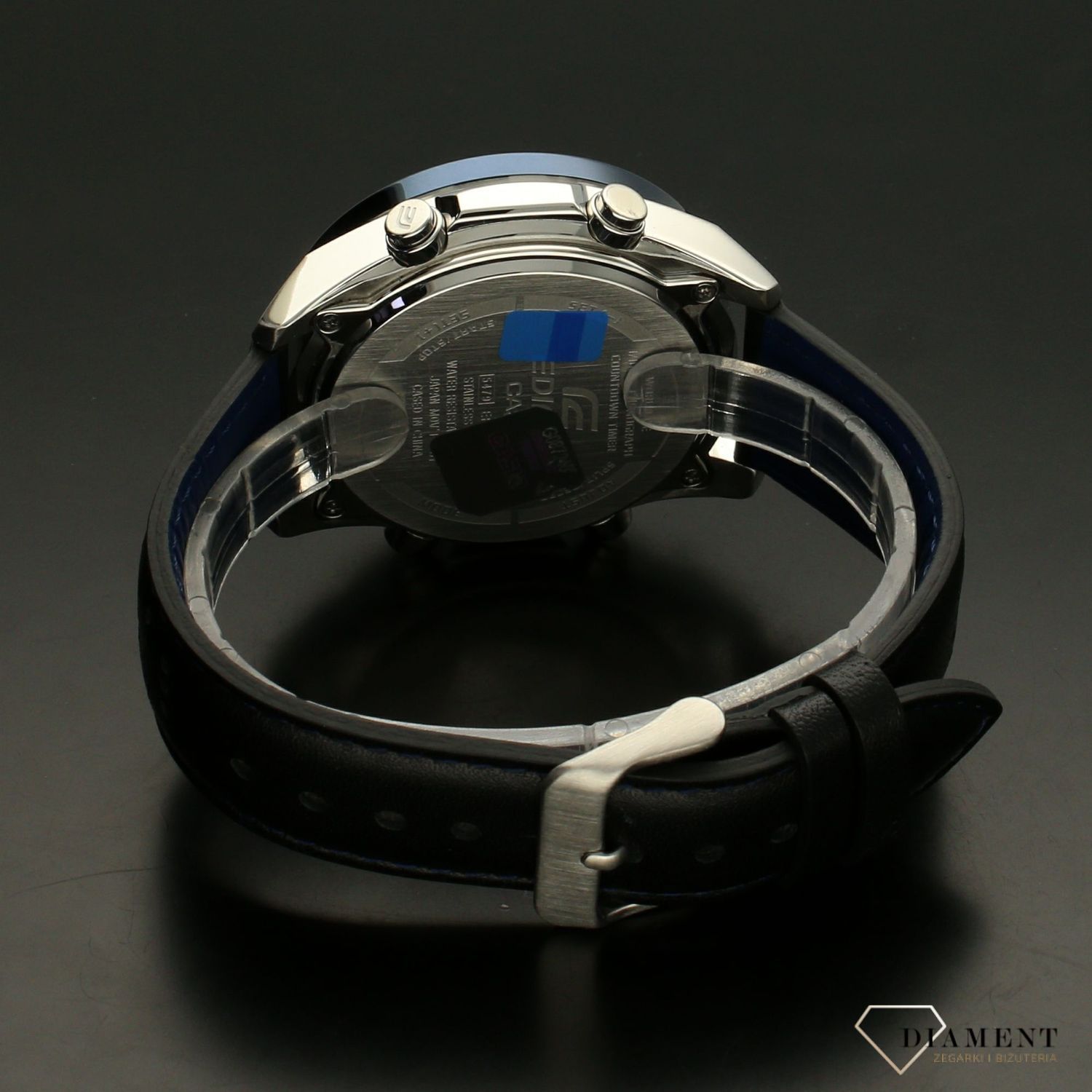 Zegarek męski CASIO Edifice na skórzanym pasku ERA-120BL-2AVEF.jpg