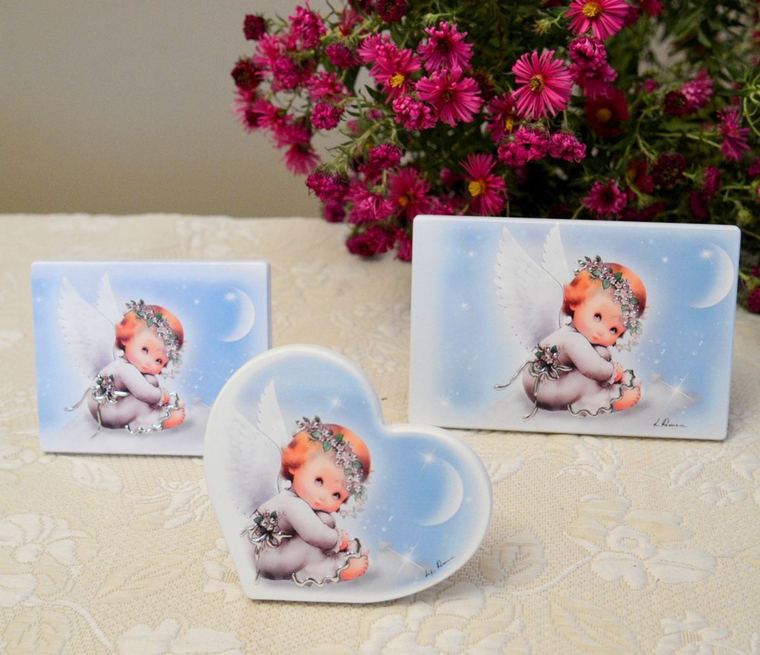 Pamiątka Chrztu Świętego Anioł Stróż malowany na drewnie ES0502109. Pamiątka Chrztu. Pamiątka Narodzin dziecka (1).JPG