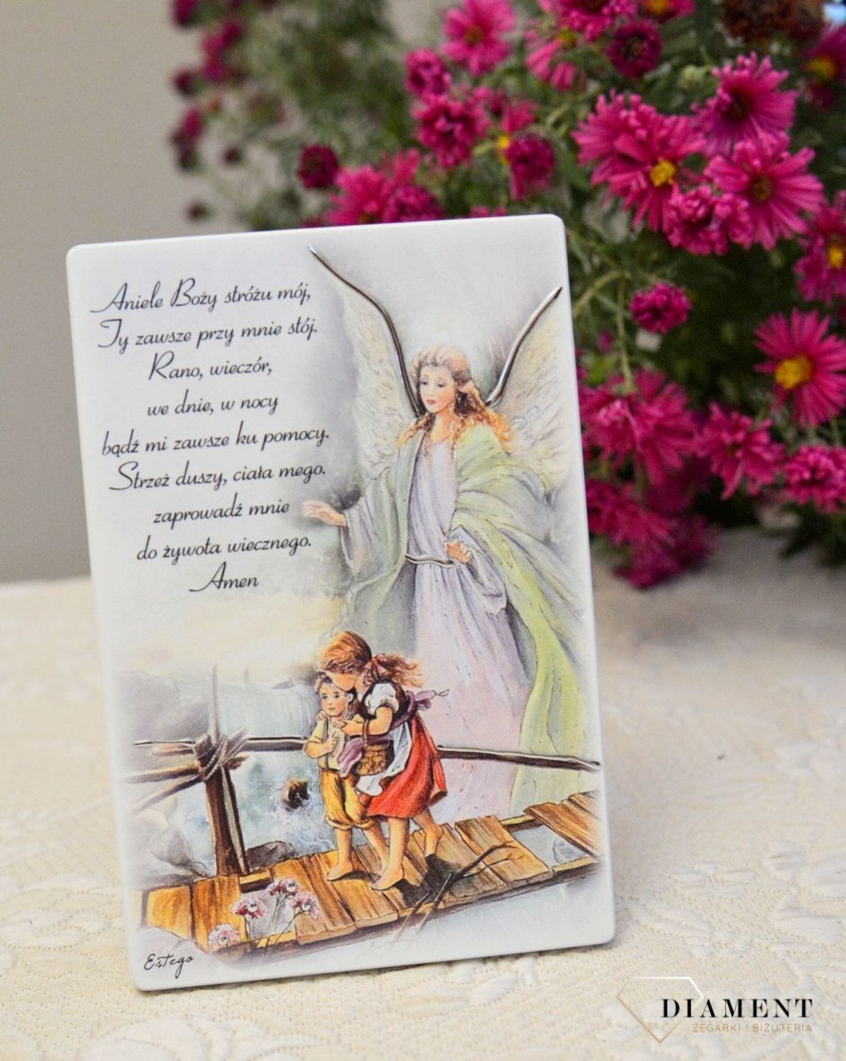 Obrazek drewniany z grawerem Anioł Stróż modlitwa ES0502582P.jpg