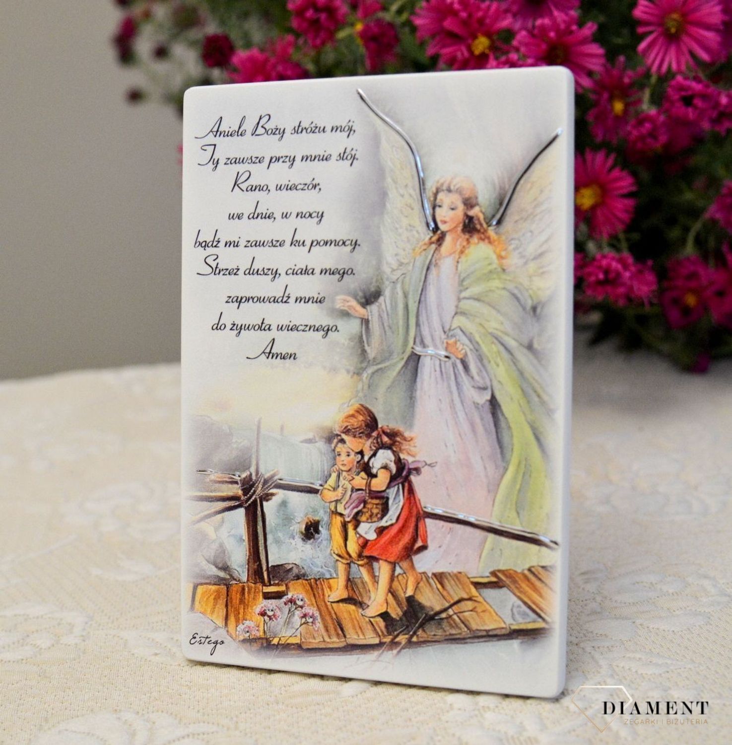 Obrazek drewniany z grawerem Anioł Stróż modlitwa ES0502582P.jpg