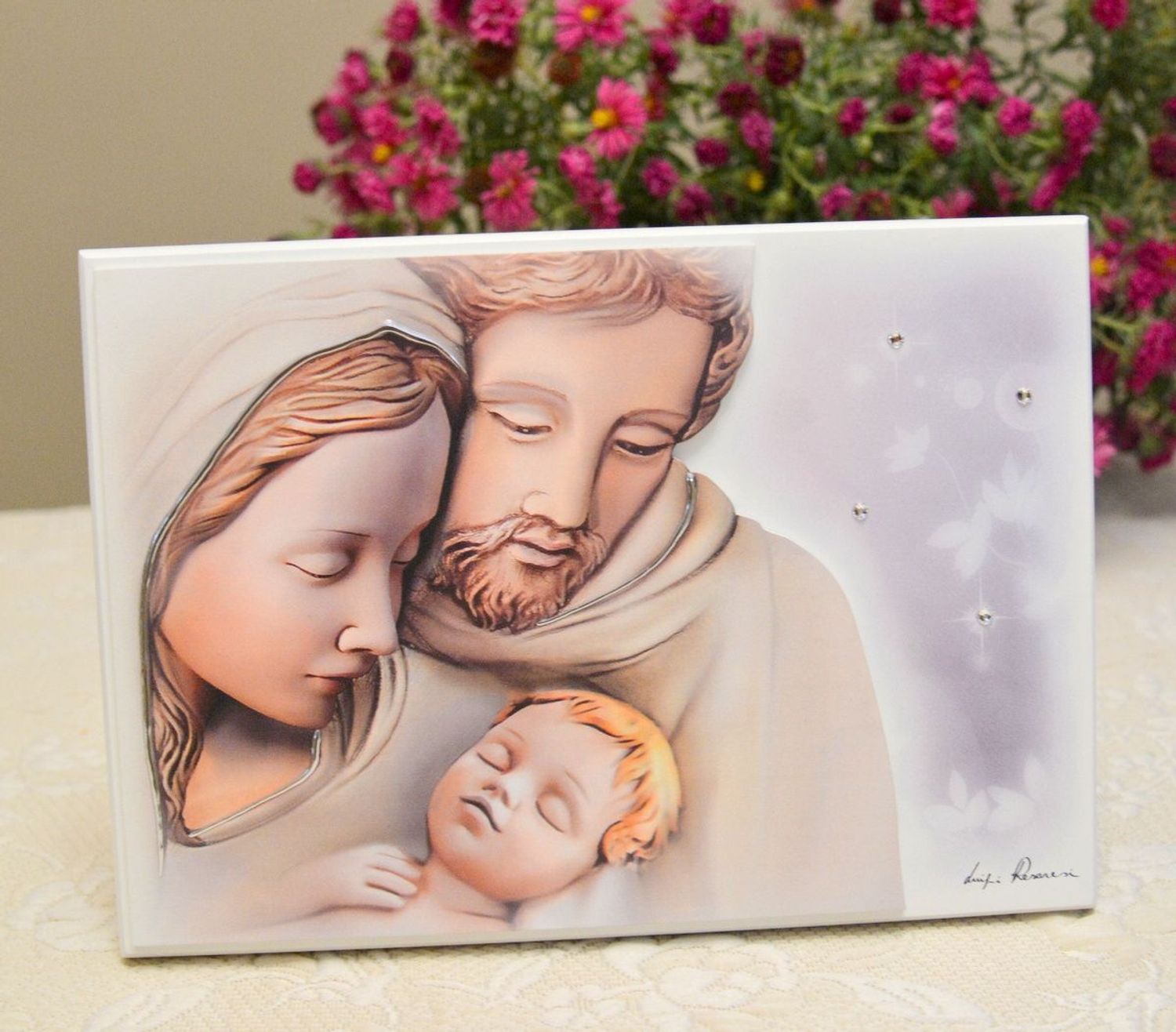 Obrazek drewniany z grawerem Rodzina Święta ES053307.jpg