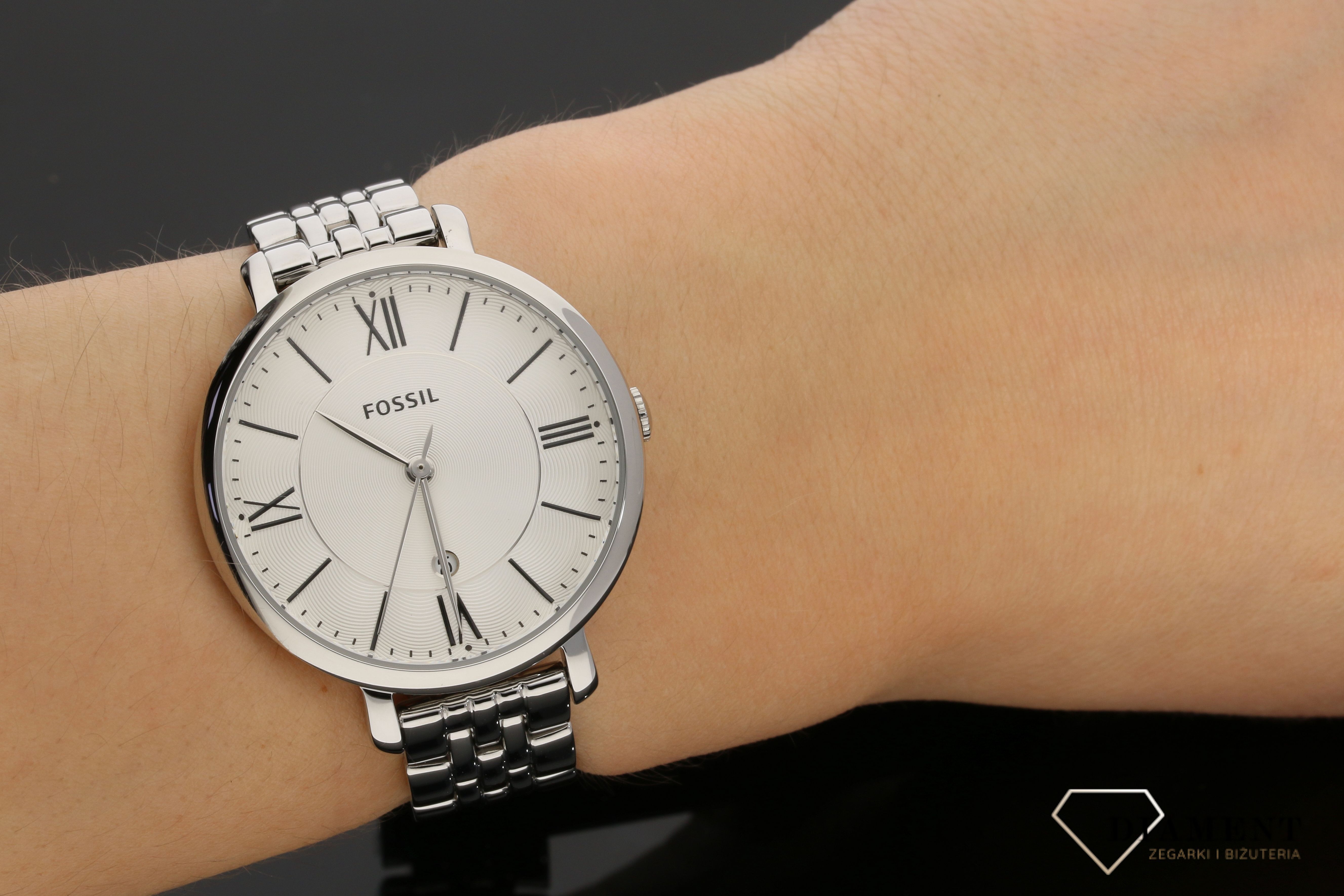 Damski zegarek Fossil ES3433 Jacqueline Three-Hand Stainless Steel Watch ES3433.jpg