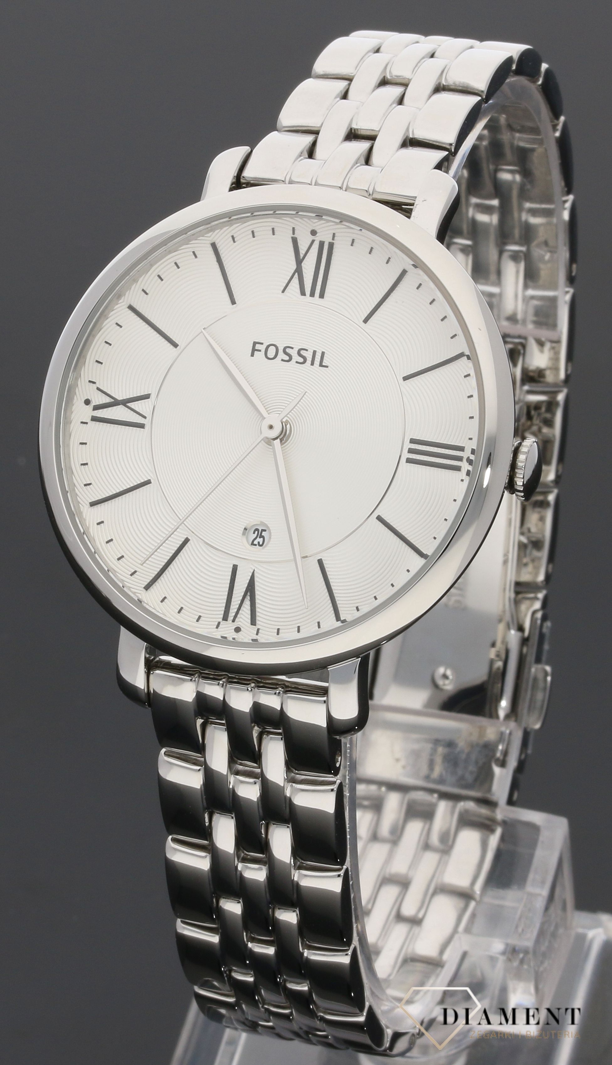 Damski zegarek Fossil ES3433 Jacqueline Three-Hand Stainless Steel Watch ES3433.jpg