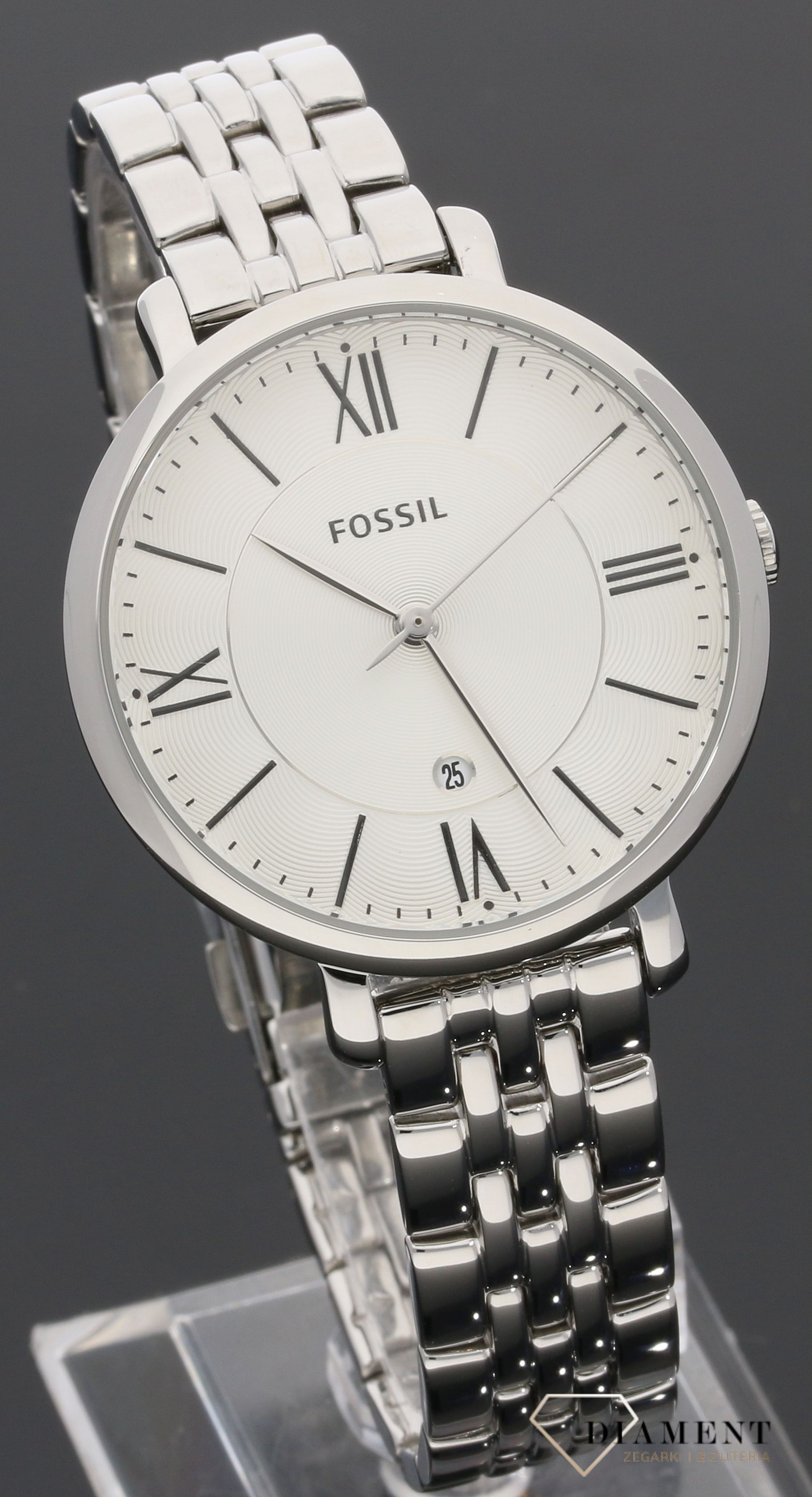 Damski zegarek Fossil ES3433 Jacqueline Three-Hand Stainless Steel Watch ES3433.jpg
