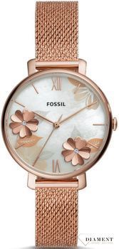 Zegarek damski w kolorze różowego złota Fossil ES4534 Jacqueline Mesh (1).jpg