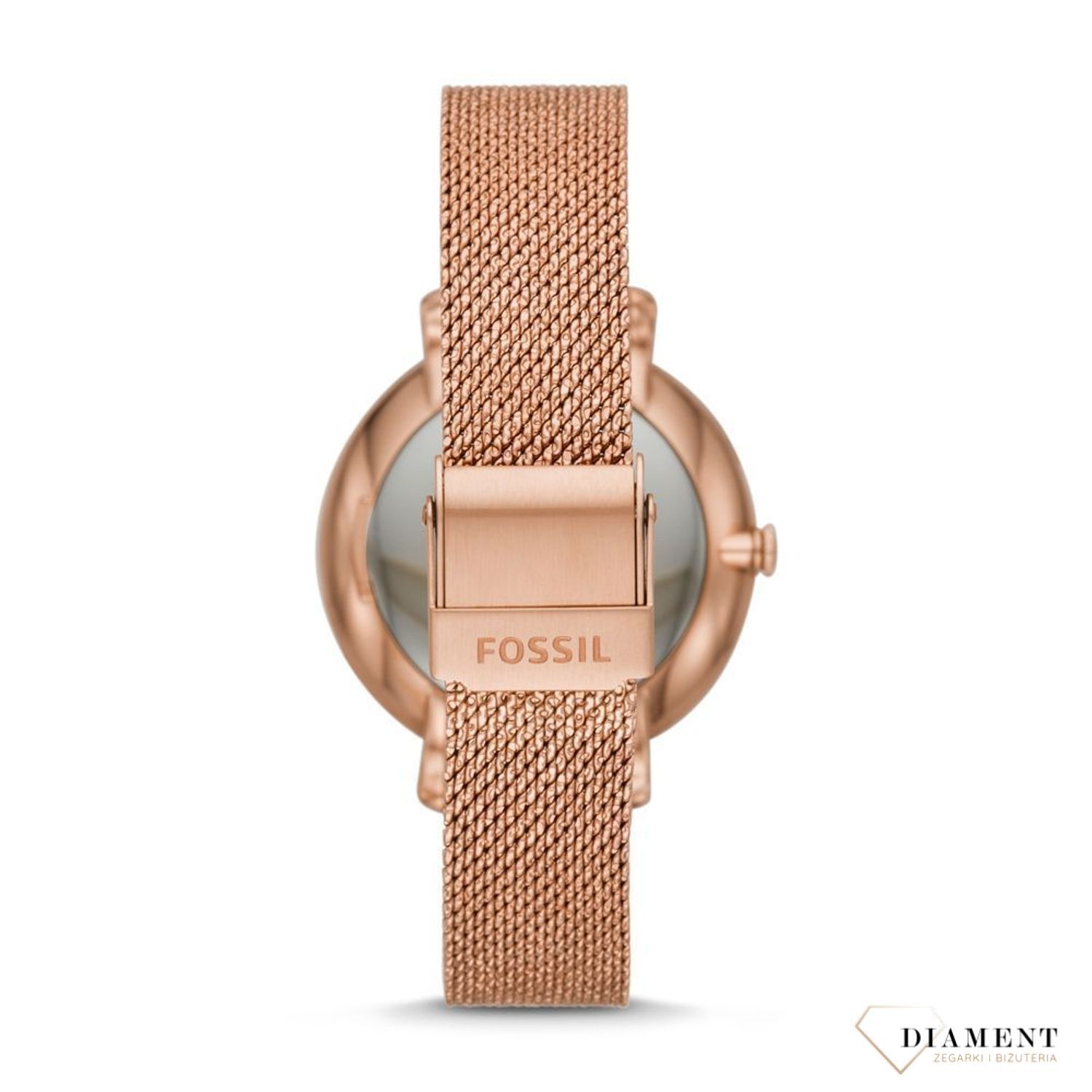 Zegarek damski w kolorze różowego złota Fossil ES4534 Jacqueline Mesh (1).jpg