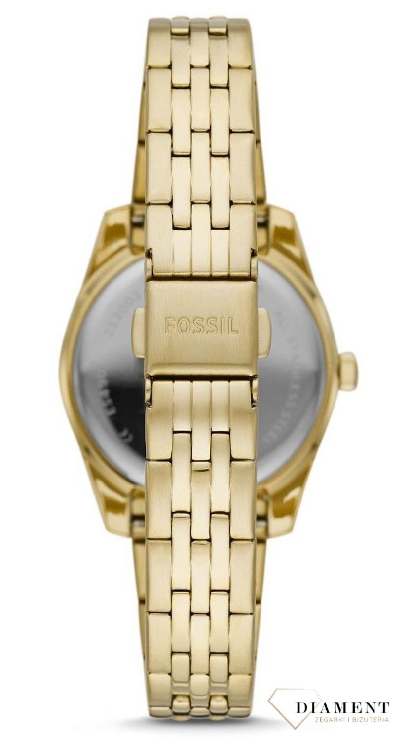 Efektowny zegarek damski w modnym kolorze tarczy, butelkowa zieleń z dodatkami w kolorze złotym. Zegarek damski to idealny pomysł na prezent (1).jpg