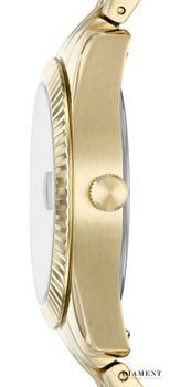 Efektowny zegarek damski w modnym kolorze tarczy, butelkowa zieleń z dodatkami w kolorze złotym. Zegarek damski to idealny pomysł na prezent (3).jpg
