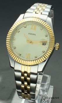 Zegarek damski Fossil SCARLETTE MINI srebrno-złoty ES4949 (1).jpg