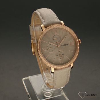 Zegarek damski na  pasku Fossil Jacqueline ES5097 w kolorze różowego złota  (1).jpg