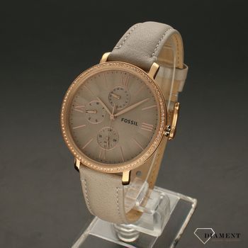 Zegarek damski na  pasku Fossil Jacqueline ES5097 w kolorze różowego złota  (2).jpg