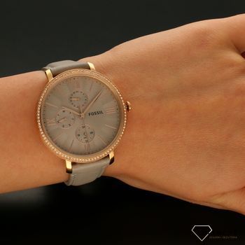 Zegarek damski na  pasku Fossil Jacqueline ES5097 w kolorze różowego złota  (5).jpg