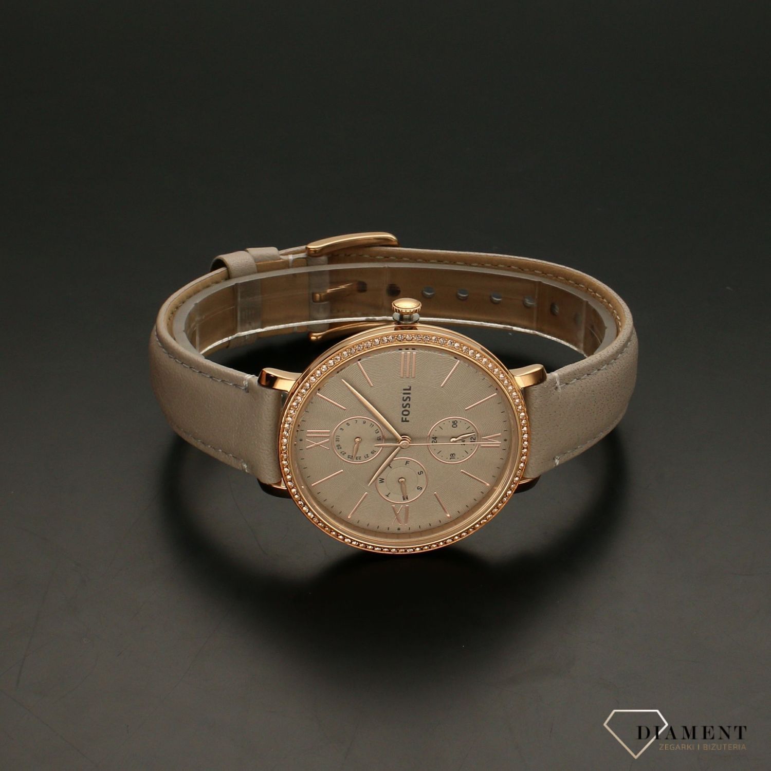 Zegarek damski na pasku Jacqeline ES5097 Kawa z mlekiem (1).jpg