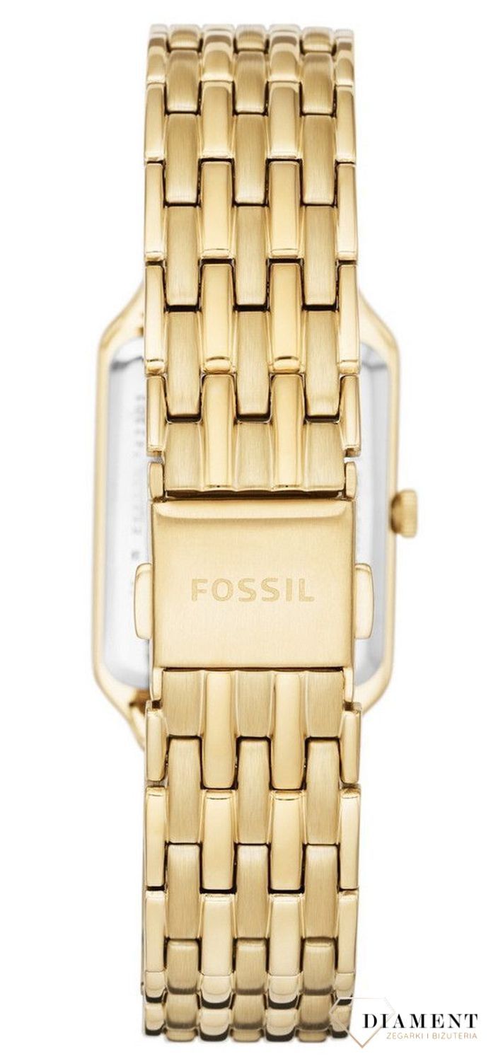 Zegarek damski złoty Fossil Raquel Prostokątna tarcza ES5220 (1).jpg