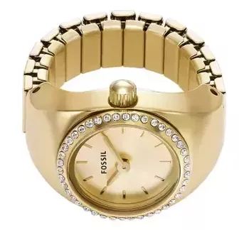 Fossil ES5319 – damski zegarek pierścionek w kolorze złotym, fossil.webp