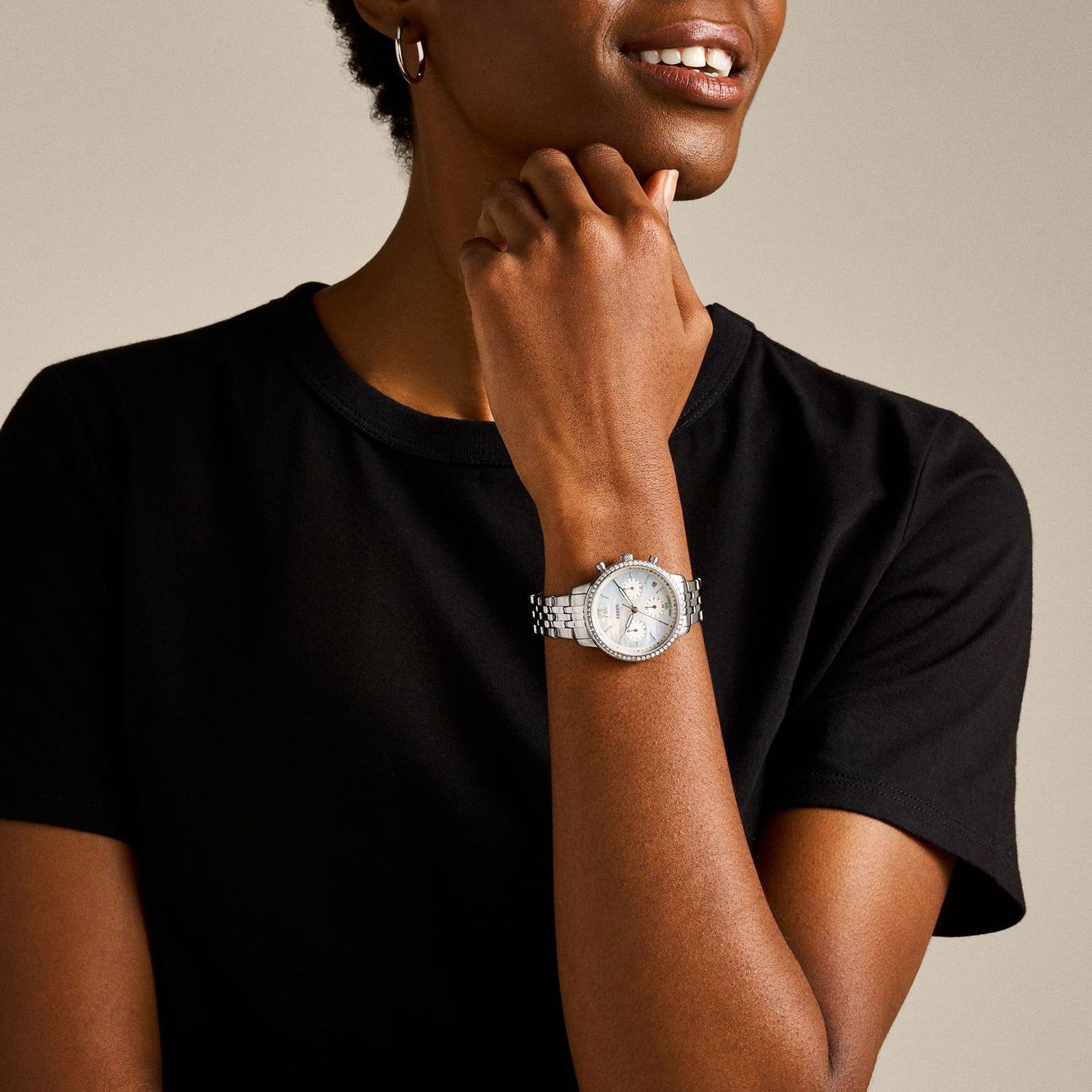 Zegarek damski Fossil Neutra Chrono na srebrnej bransolecie ES5357 (2).jpg