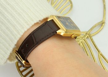 Fossil Raquel ES5367 – damski zegarek złoty, brązowa tarcza i pasek, datownik . zegarek fossil (3).jpg