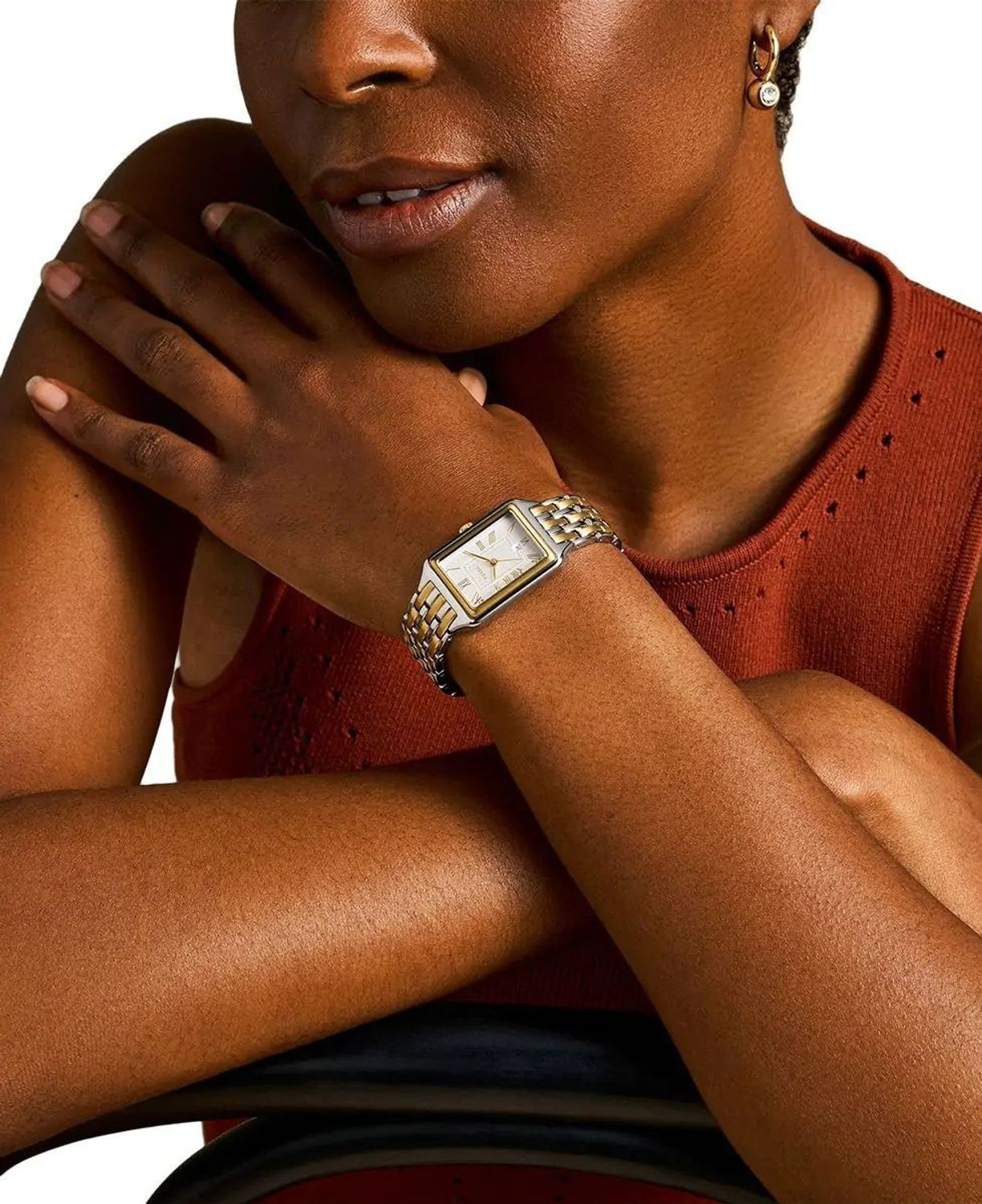 Zegarek damski Fossil Raquel na bransolecie złoto-srebrny ES5368 (2).jpg