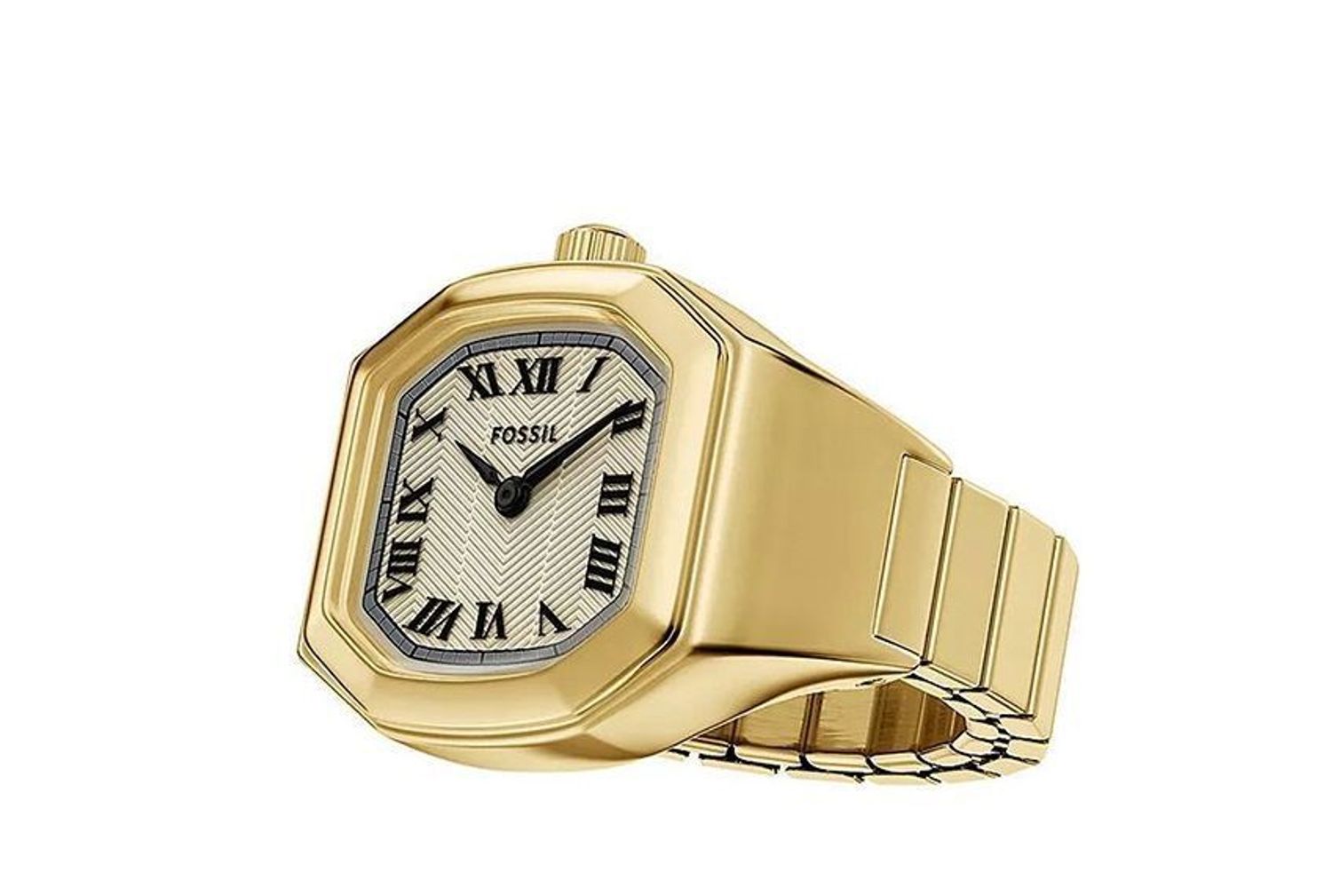Fossil pierścionek z zegarkiem damski kolor złoty ES5446 (3).jpg